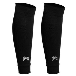 Maestro Soccer Leg Sleeves Black Calf Compression Shin Guard Covers Pair